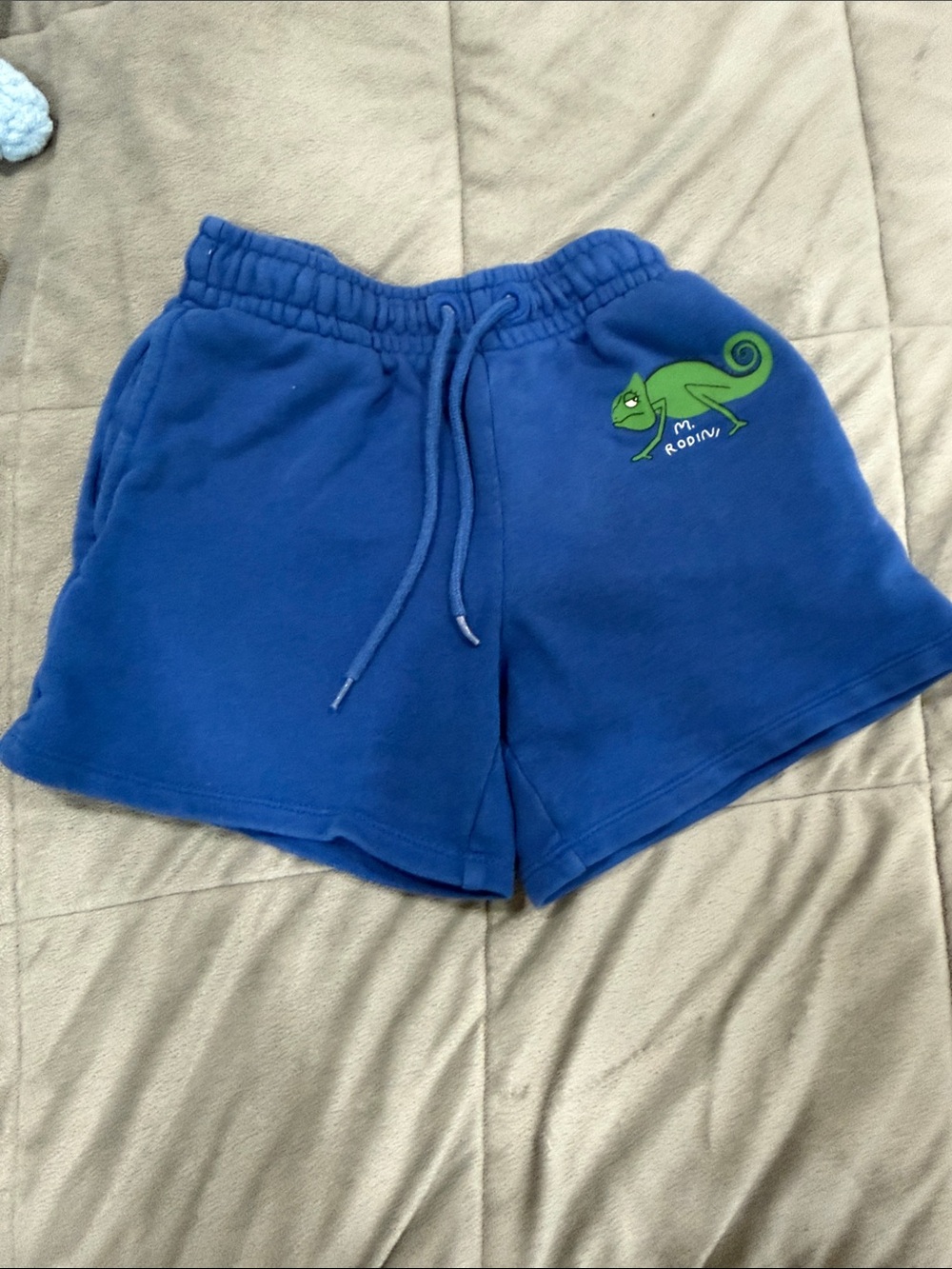 Mini Rodini Royal Blue Kids Sweat Shorts